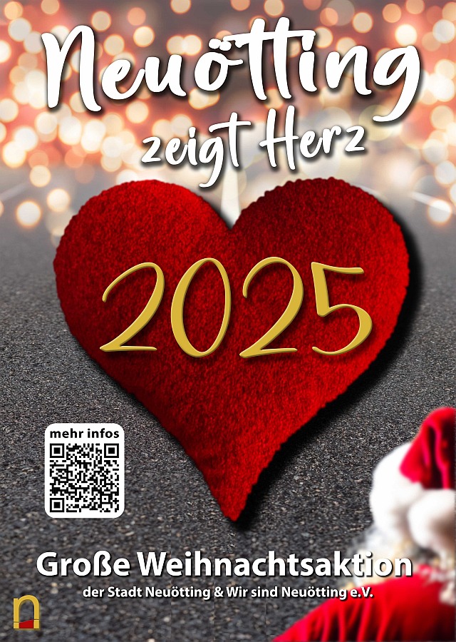 Neuötting zeigt Herz Flyer Vorderseite 2025
