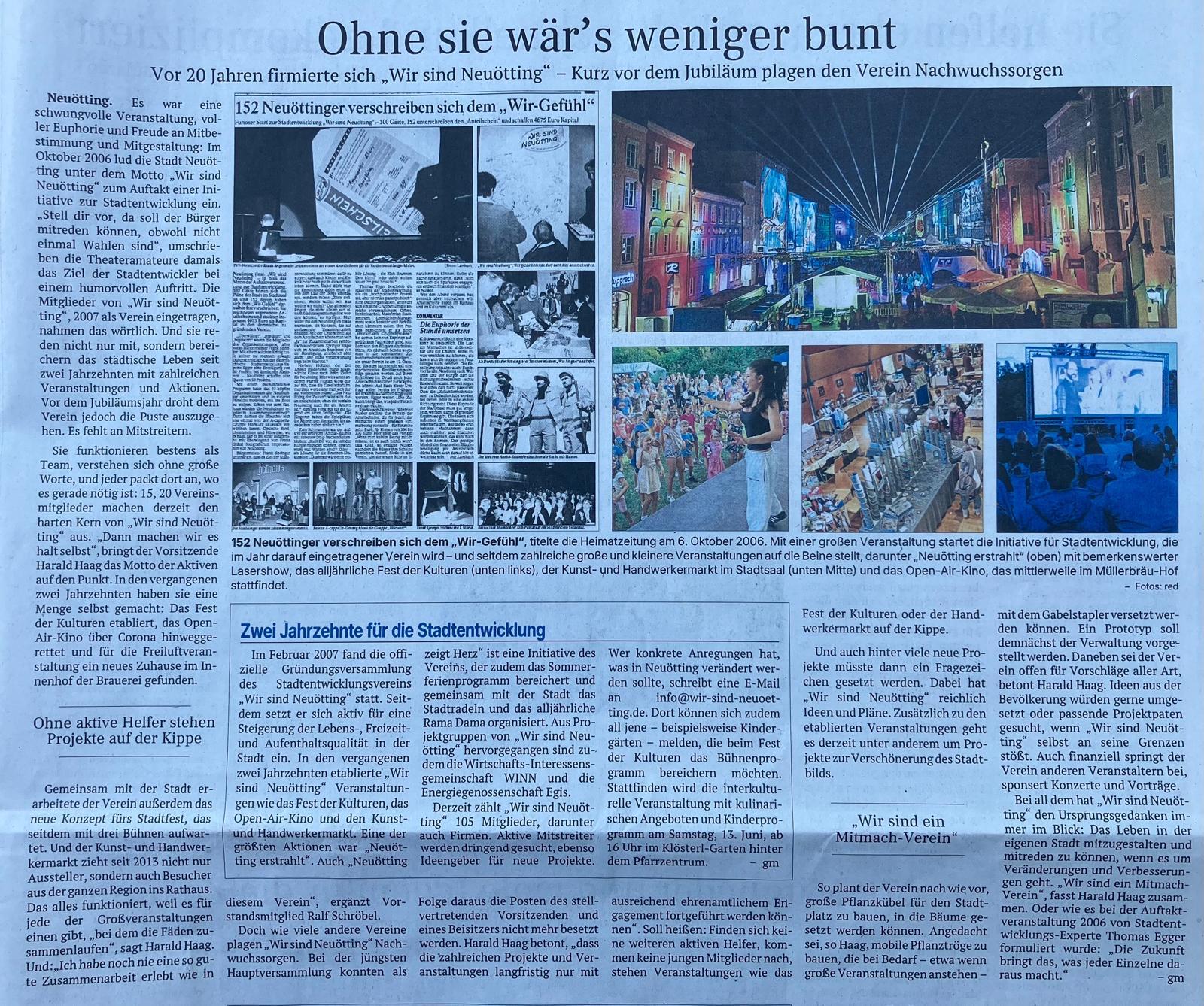 Bericht HV 20Jahre